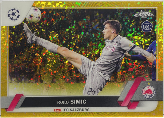 Roko Simic 45/50 Rookie Gold Sparkle Topps Chrome UCC 2022/23