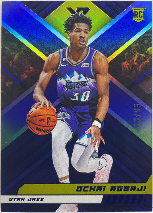 Ochai Agbaji 16/99 Rookie XR Chronicles NBA 2022/23