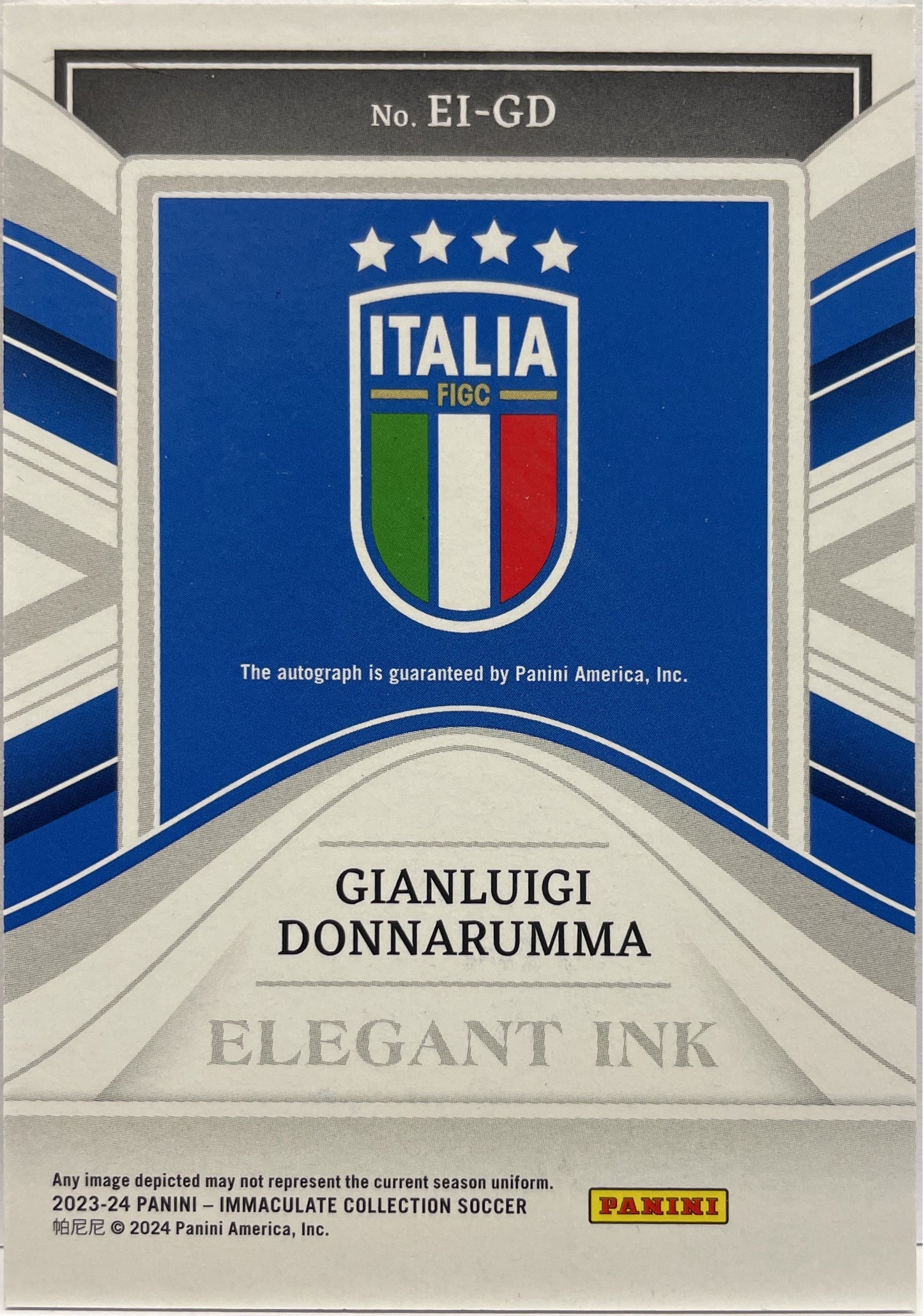 Gianluigi Donnarumma 25/99 Autograph Elegant Ink Immaculate 2023/24