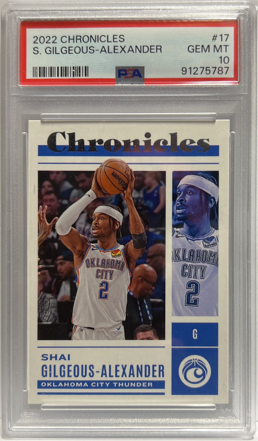 Shai Gilgeous Alexander Chronicles Basketball NBA 2022/23 PSA 10