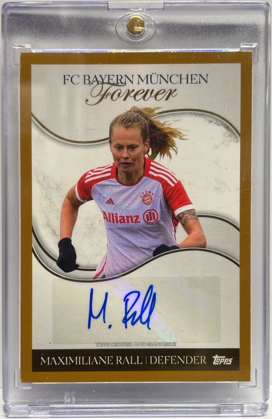 Maximiliane Rall 8/50 Autograph Gold Topps Bayern Munchen Forever 2024