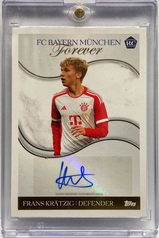 Frans Kratzig Rookie Autograph Topps Bayern Munchen Forever 2024