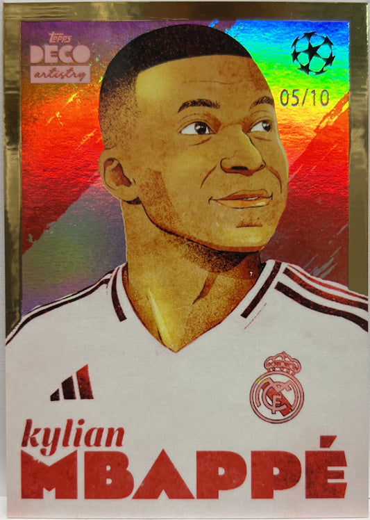 Kylian Mbappe 5/10 Artistry Topps Deco 2024/25