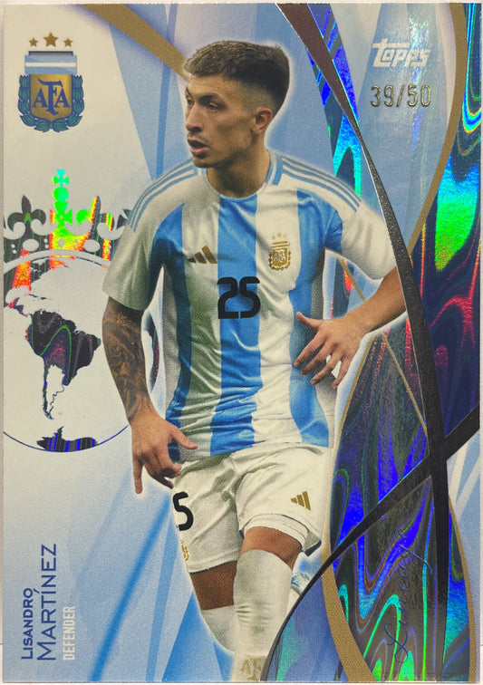 Lisandro Martinez 39/50 Topps Argentina Fileteado 2023