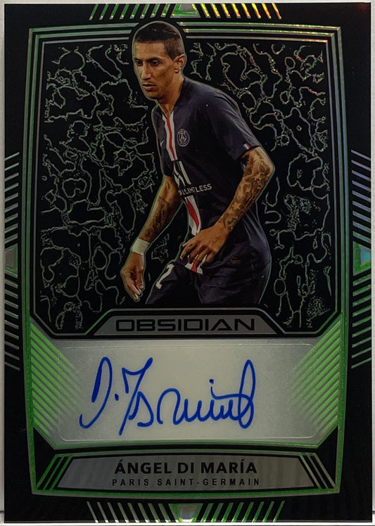 Angel Di Maria 3/7 Autograph Panini Obsidian 2019/20