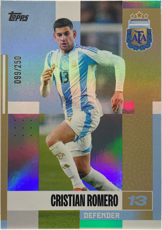 Cristian Romero 99/250 Topps Argentina Team Set 2024