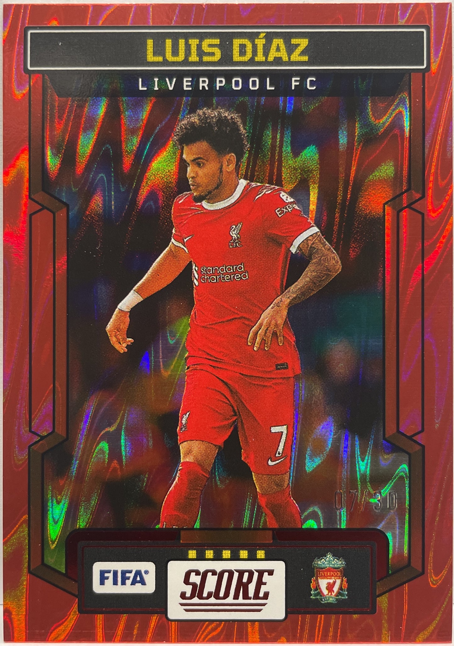 Luis Diaz 7/30 Red Swirl Score Fifa 2023/24