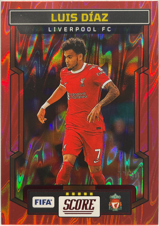 Luis Diaz 7/30 Red Swirl Score Fifa 2023/24