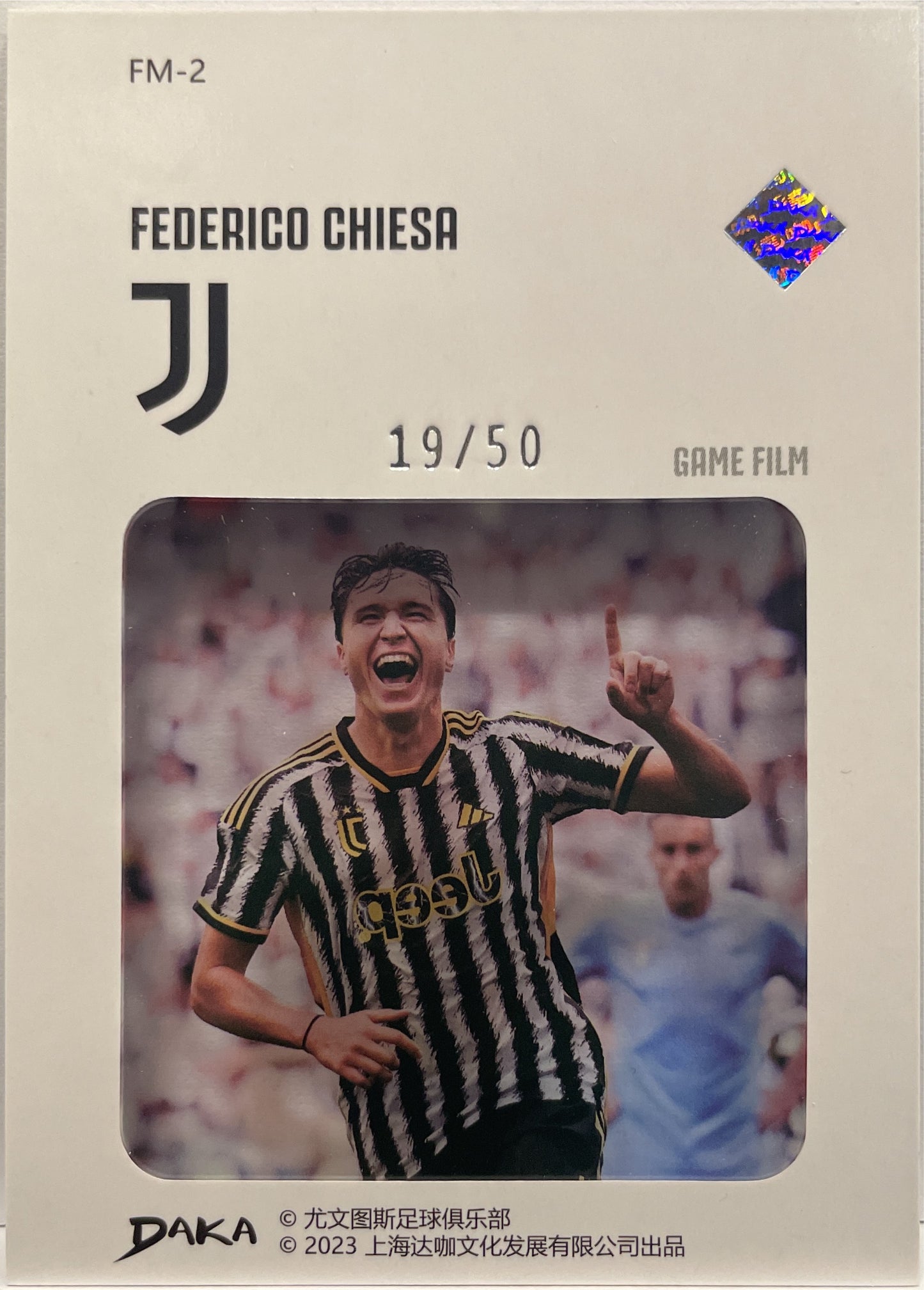 Federico Chiesa 19/50 Film Time Silver Daka Juventus 2023/24