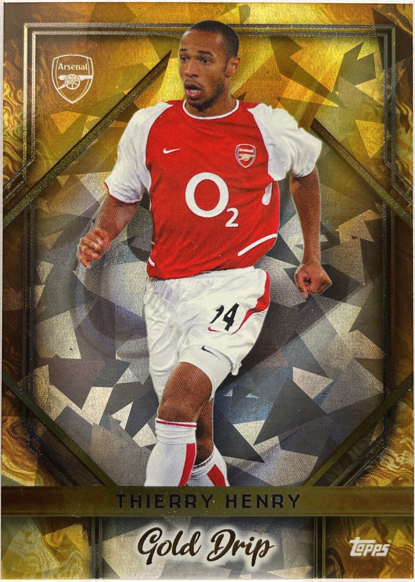 Mancolista-Gold Drip-Topps FC Arsenal Team Set 2023/24