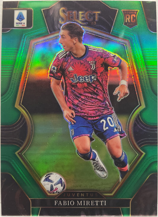 Fabio Miretti 5/5 Rookie Mezzanine Green Select Serie A 2022/23