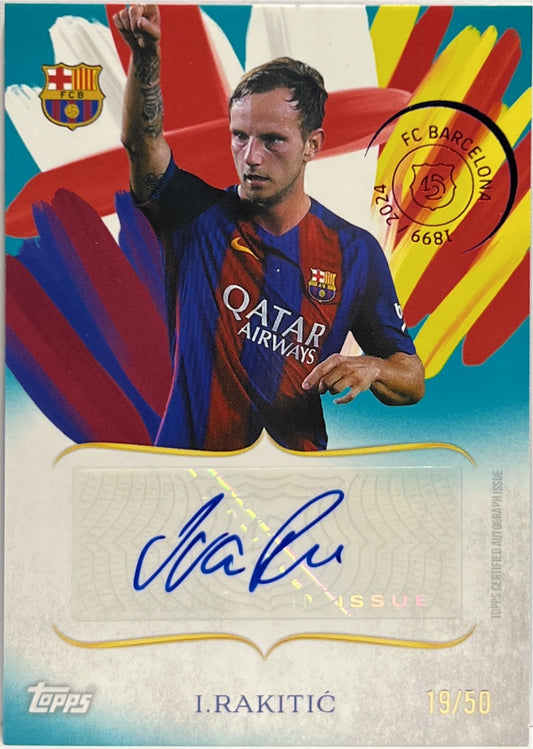Ivan Rakitic 19/50 Autograph Legacy Lines Topps Barcelona 125 2024/25