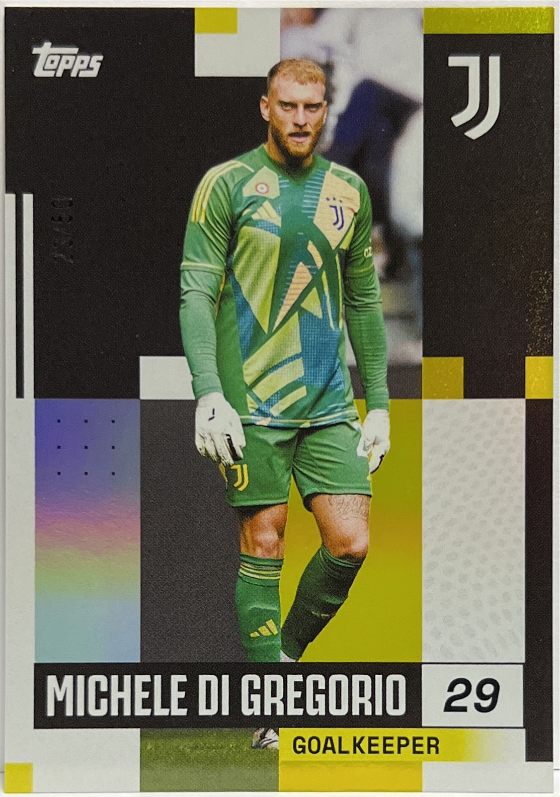 Michele Di Gregorio 23/50 Gold Topps Juventus Premium Team Set 2024/25