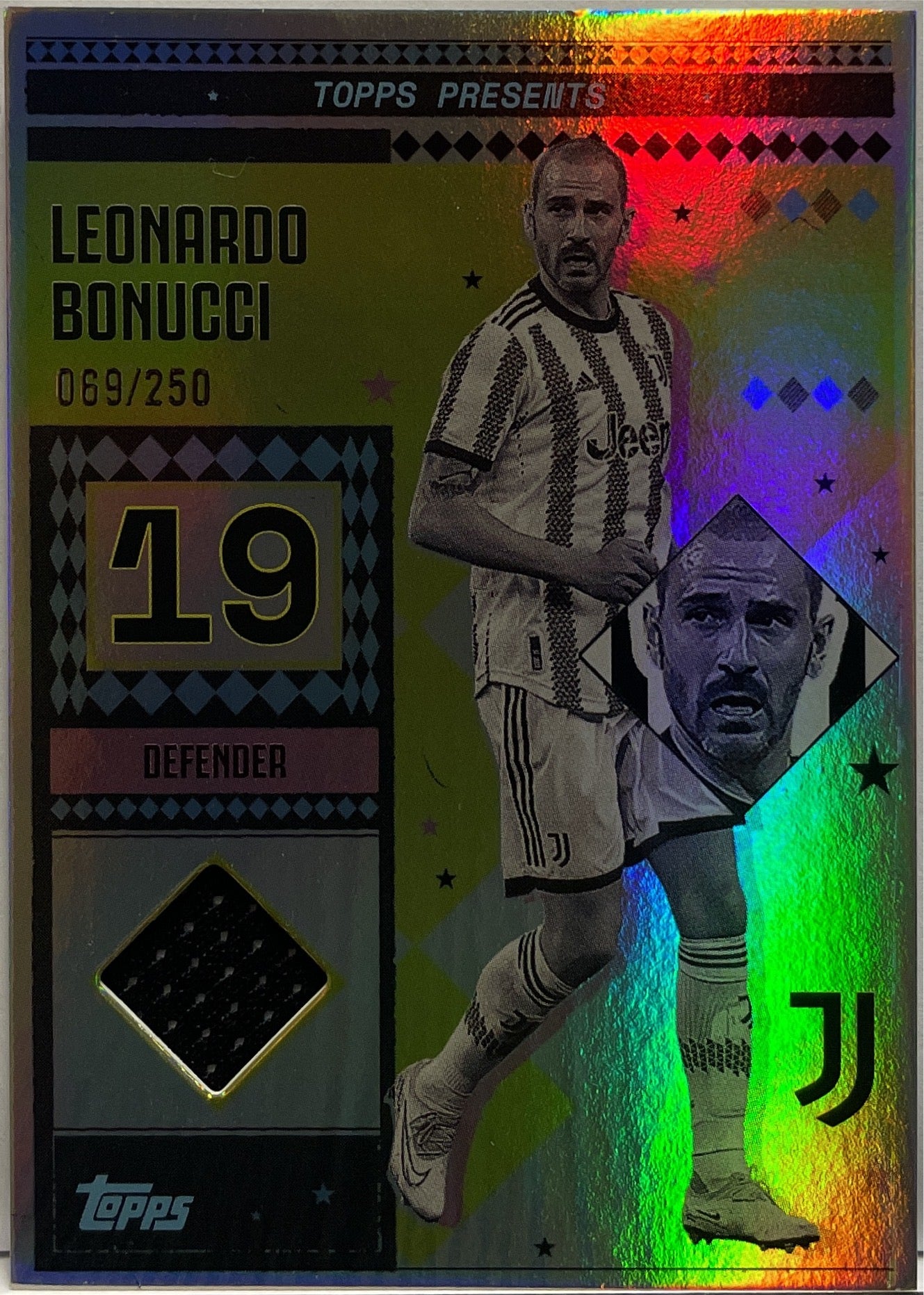 Leonardo Bonucci 69/250 Patch Vintage Lady Relic Topps Juventus Premium Team Set 2024/25