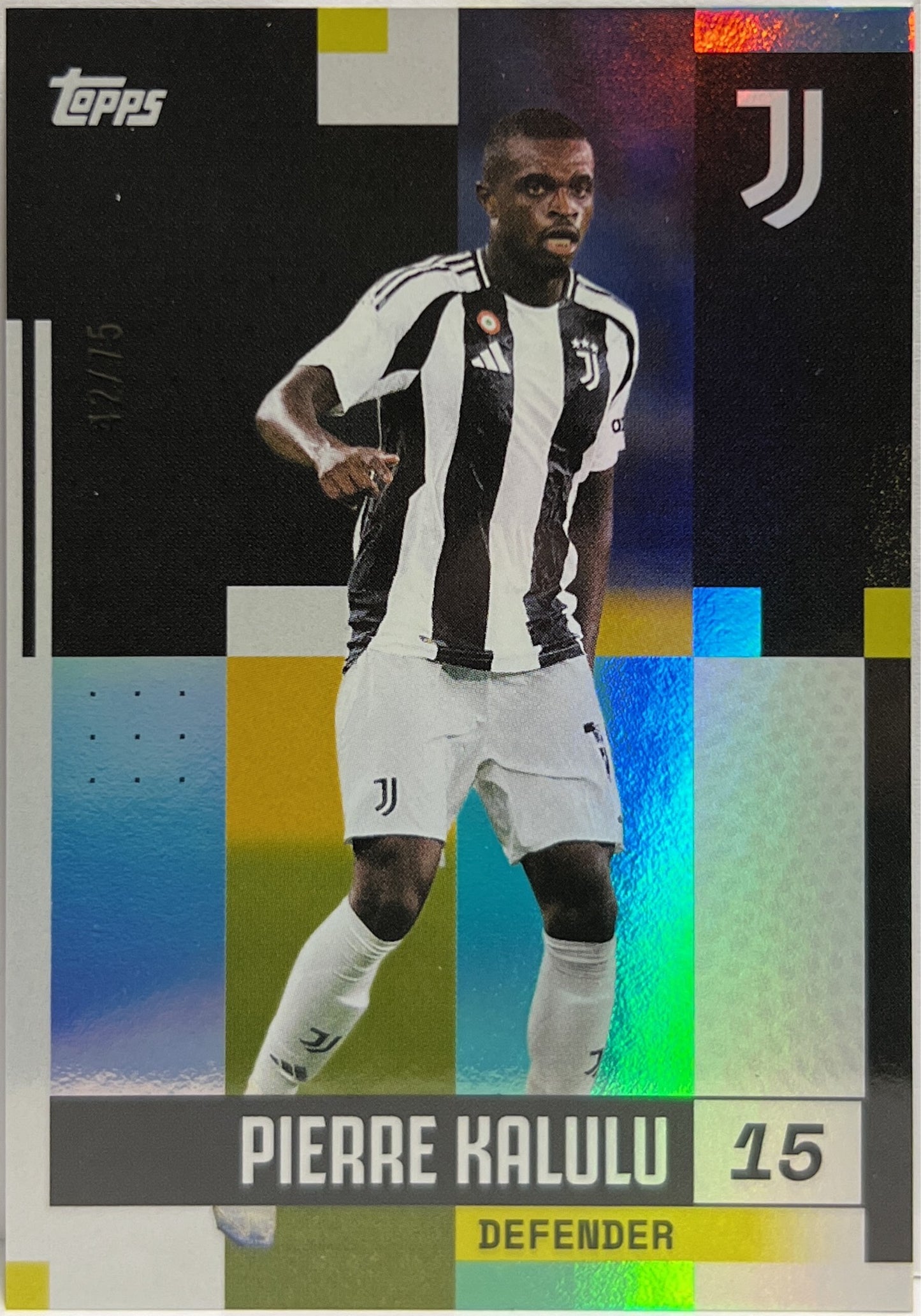 Pierre Kalulu 42/75 Topps Juventus Premium Team Set 2024/25