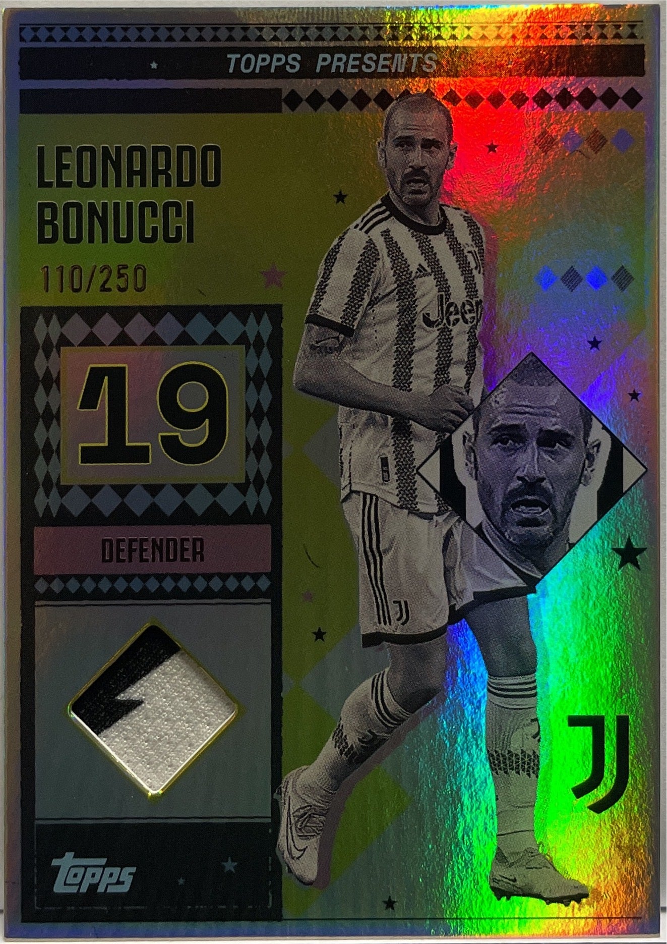 Leonardo Bonucci 110/250 Patch Vintage Lady Relic Topps Juventus Premium Team Set 2024/25
