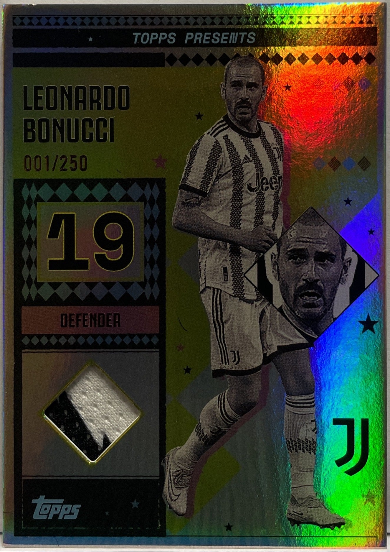 Leonardo Bonucci 1/250 Patch Vintage Lady Relic Topps Juventus Premium Team Set 2024/25