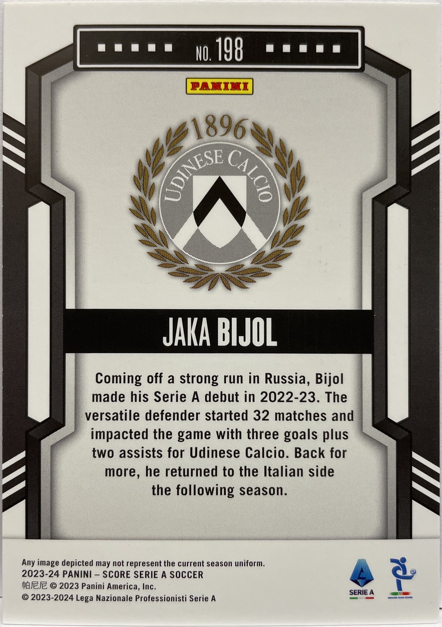 Jaka Bijol 22/30 Red Swirl Score Serie A 2023/24