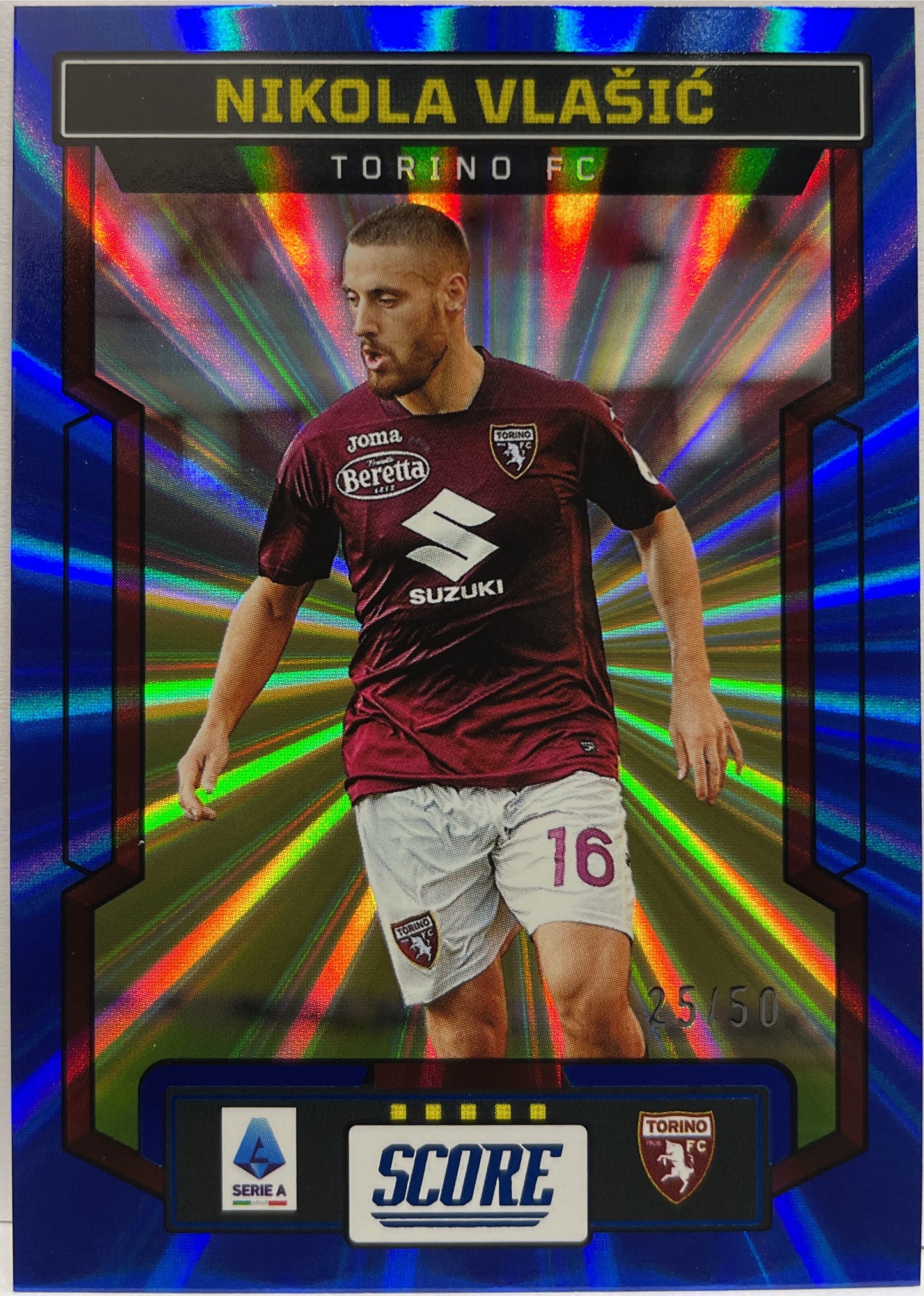 Nikola Vlasic 25/50 Blue Laser Score Serie A 2023/24