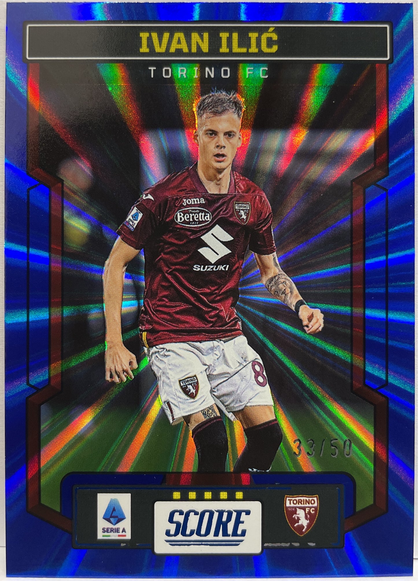 Ivan Ilic 33/50 Blue Laser Score Serie A 2023/24