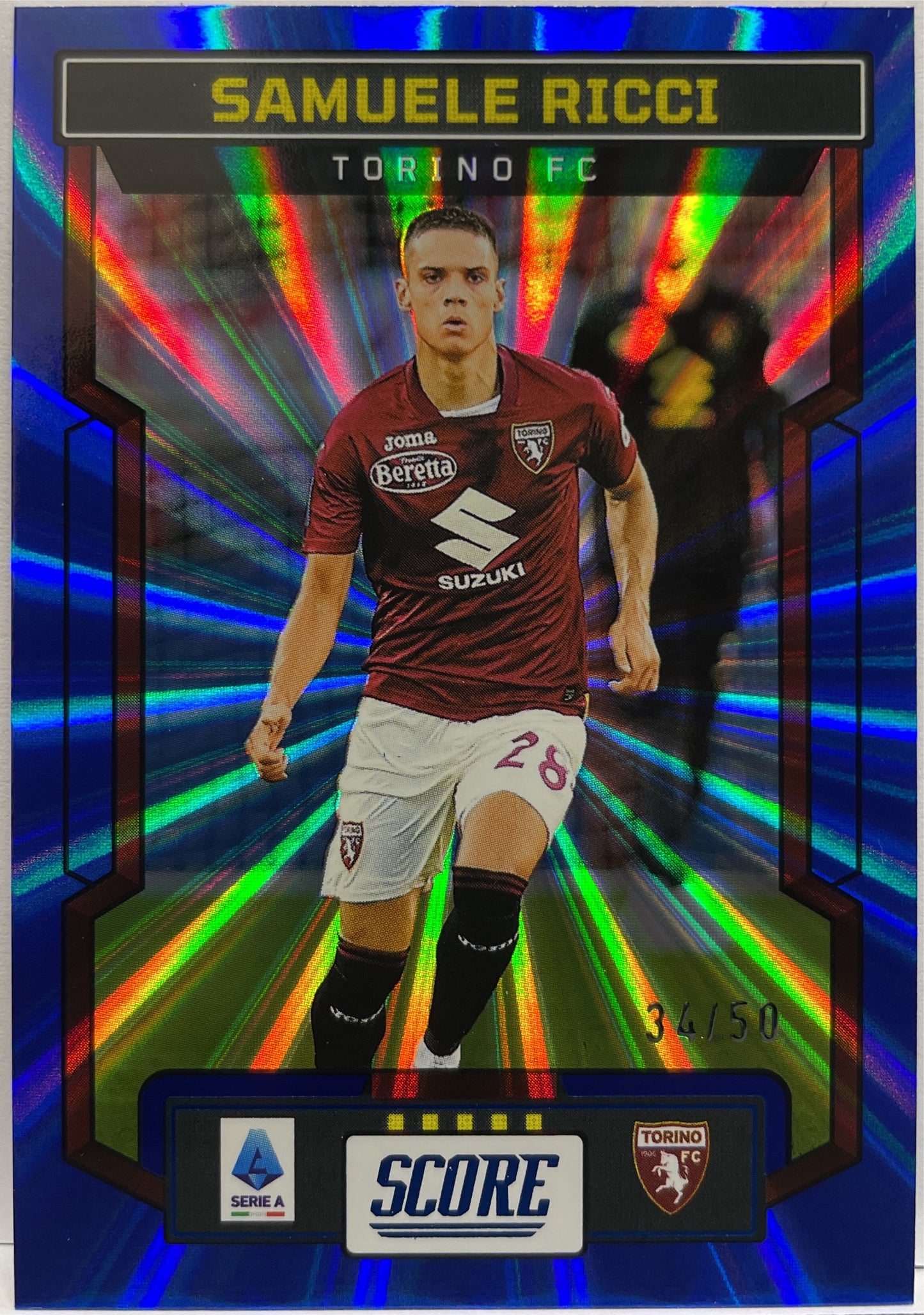 Samuele Ricci 34/50 Blue Laser Score Serie A 2023/24