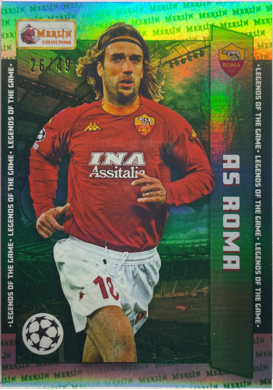 Gabriel Batistuta 26/49 Legends Of The Game Topps Merlin Heritage 2023/24