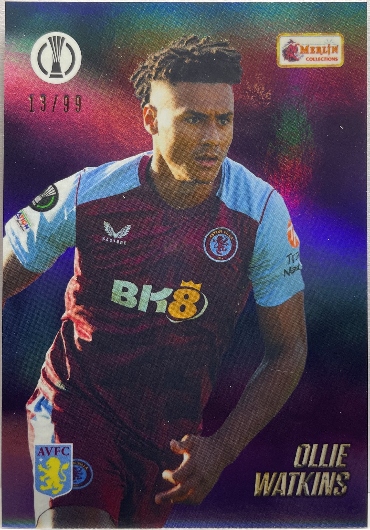 Ollie Watkins 13/99 Topps Merlin Heritage 2023/24