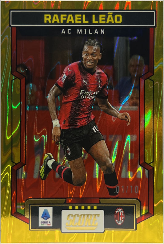 Rafael Leao 1/10 Gold Swirl Score Serie A 2023/24