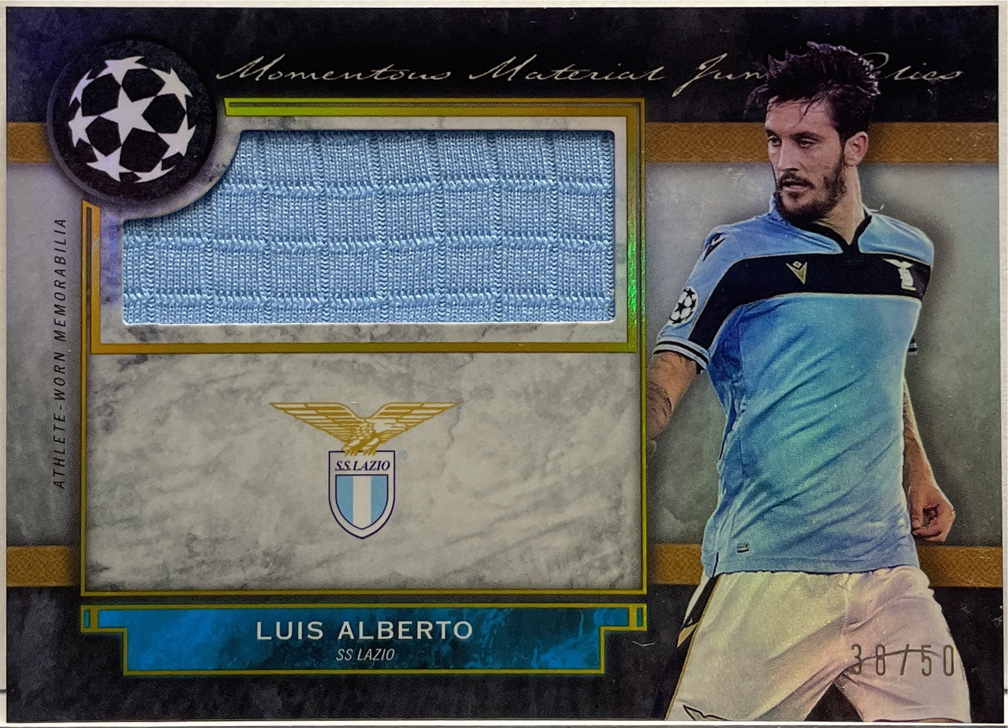 Luis Alberto 38/50 Patch Worn Momentous Material Jumbo Relic Topps Museum 2020/21