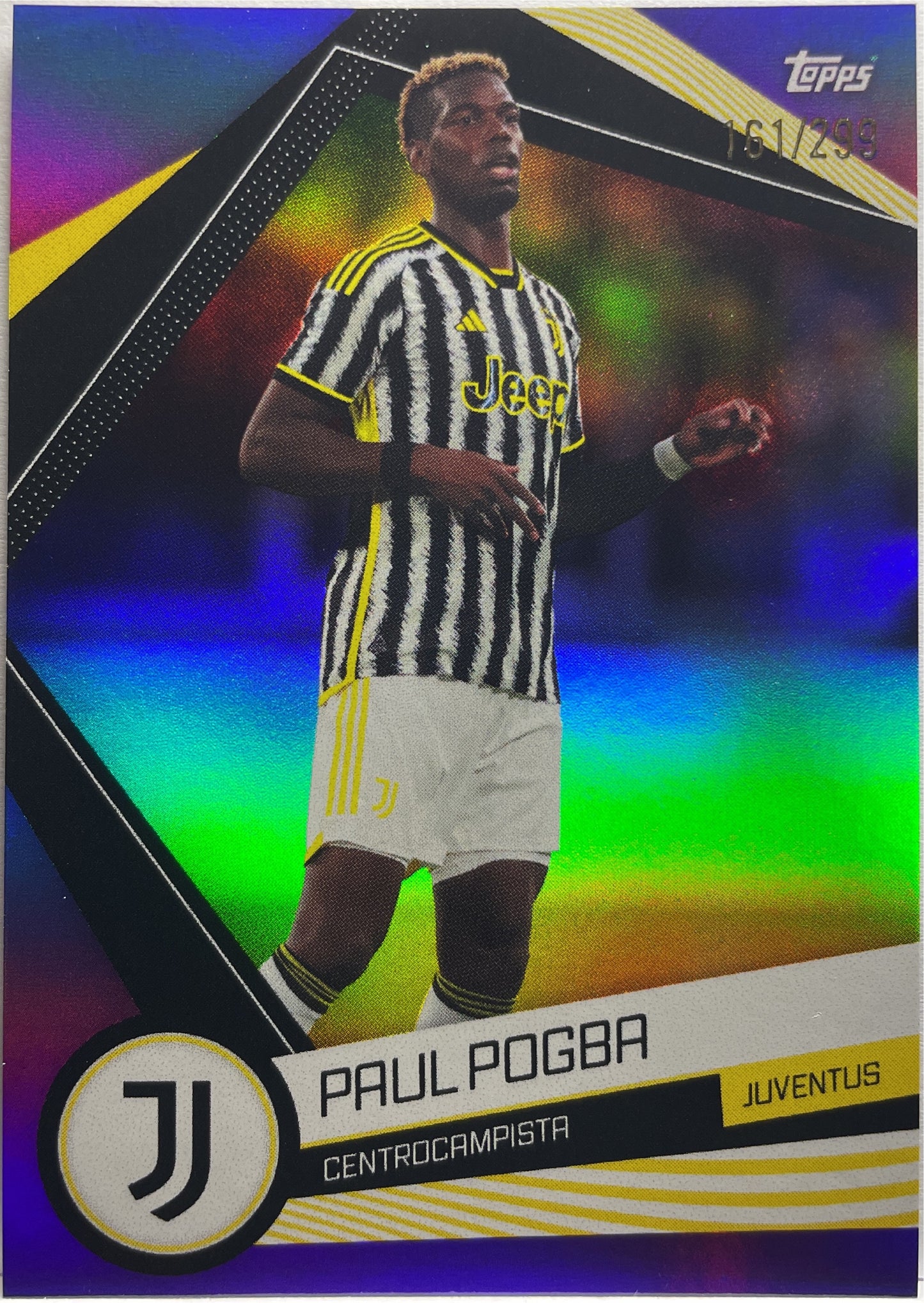 Paul Pogba 161/299 Purple Topps Juventus Fan set 2023/24