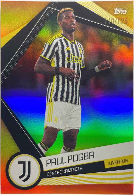 Paul Pogba 110/125 Orange Topps Juventus Fan set 2023/24