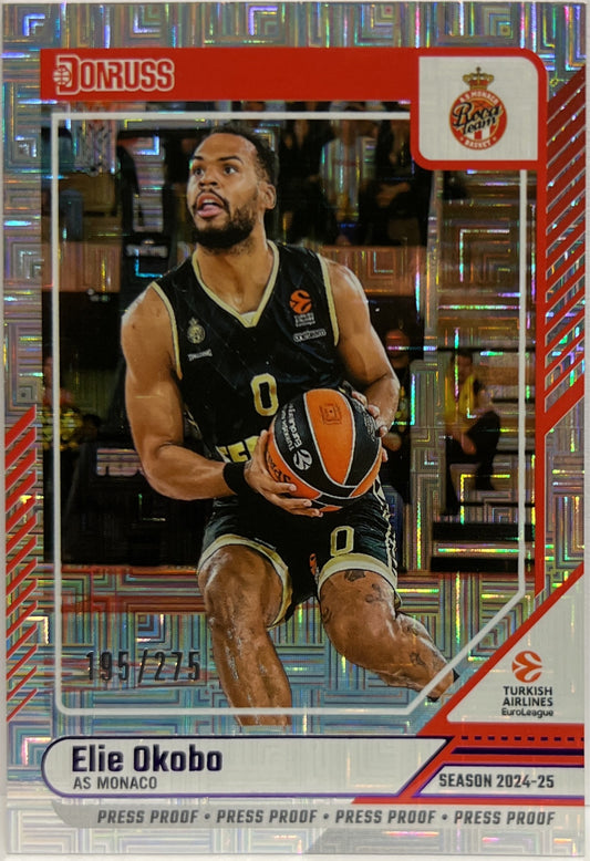Elie Okobo 195/275 Press Proof Donruss Euroleague Basketball 2024/25