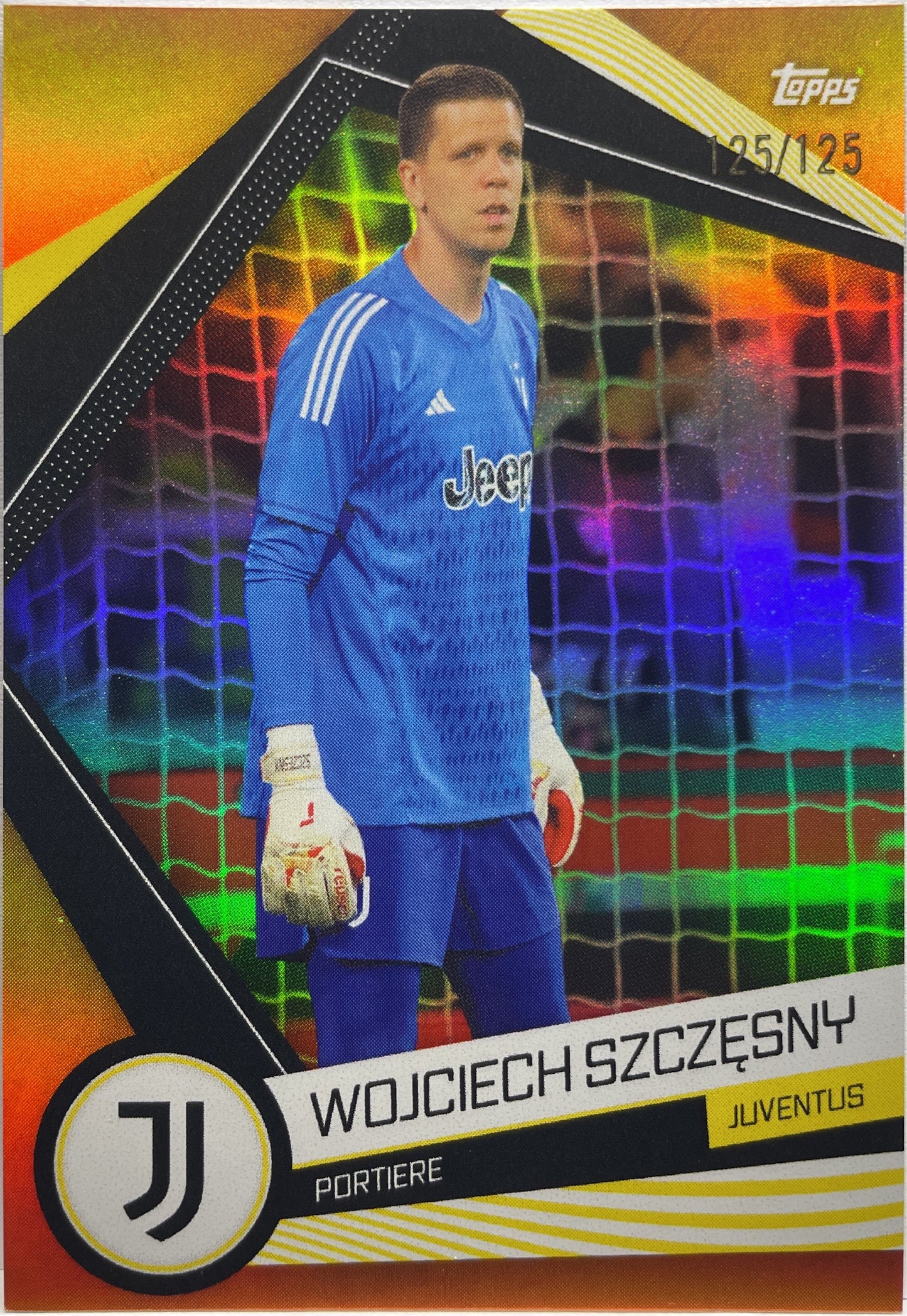 Wojciech Szczesny 125/125 Orange Topps Juventus Fan set 2023/24