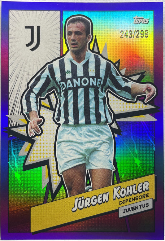 Jurgen Kohler 243/299 Heroes Purple Topps Juventus Fan set 2023/24