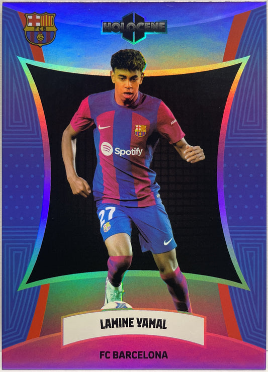 Lamine Yamal 19/99 Rookie Holocene Purple Daka Barcelona One & Two 2023/24