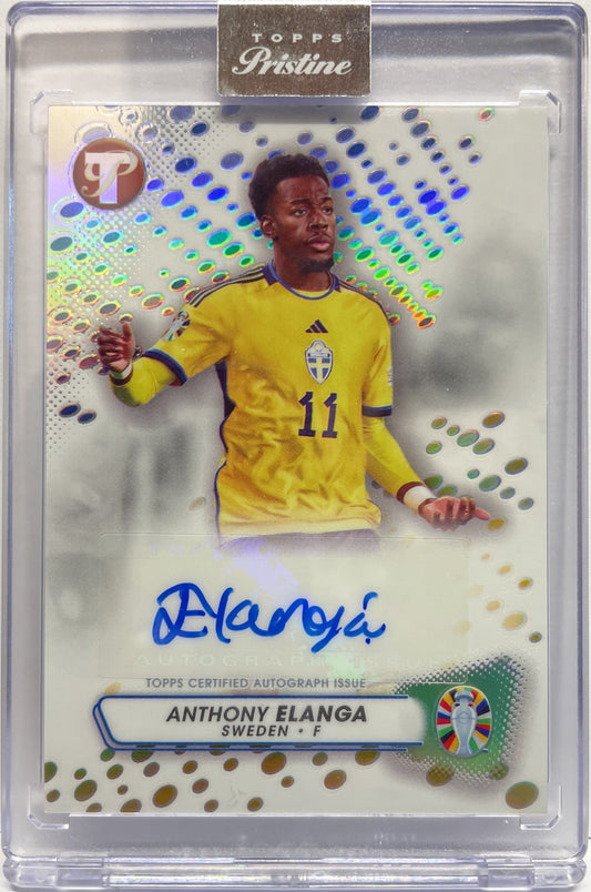 Anthony Elanga Autograph Pristine Topps Pristine Road To Euro 2024