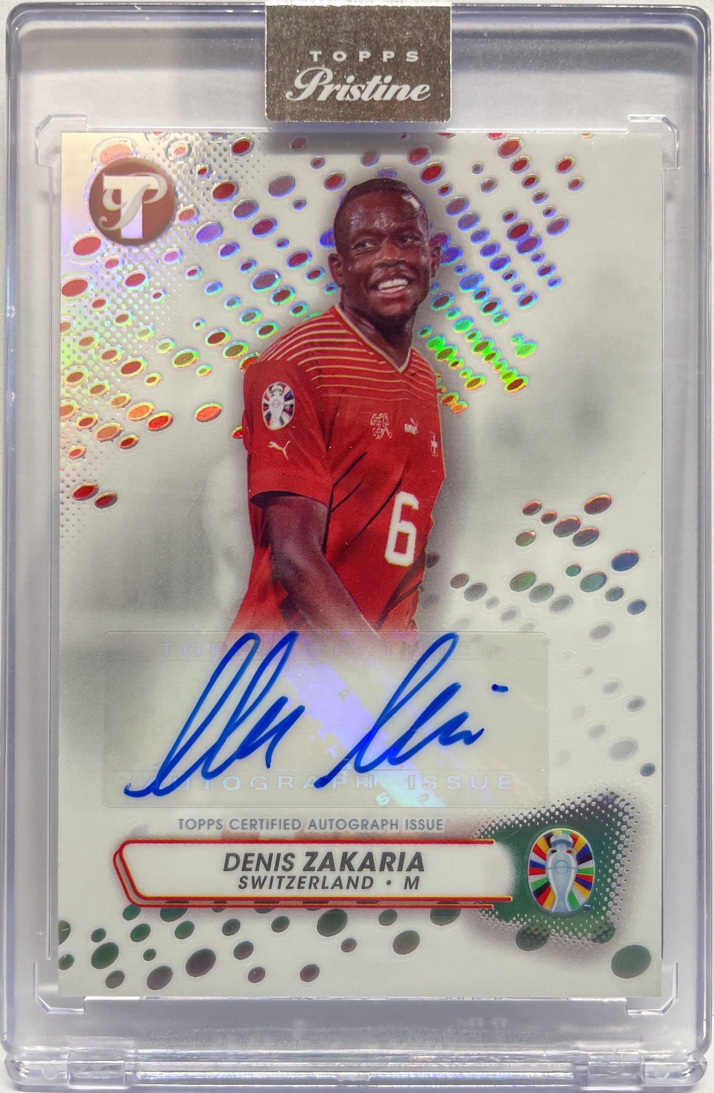 Denis Zakaria Autograph Topps Pristine Road To Euro 2024