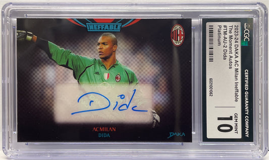 CGC 10 Dida 1/1 Autograph The Moment Ineffable Platinum Daka Milan One & Two 2023/24