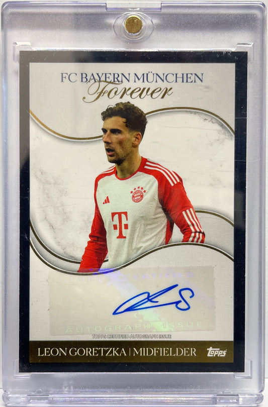 Leon Goretzka 2/10 Autograph Black Topps Bayern Munchen Forever 2024