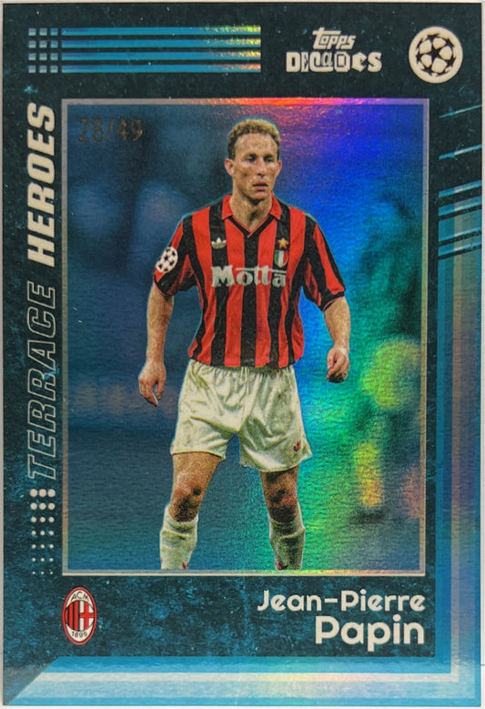 Jean Pierre Papin 28/49 Terrace Heroes Topps Decades 2024/25