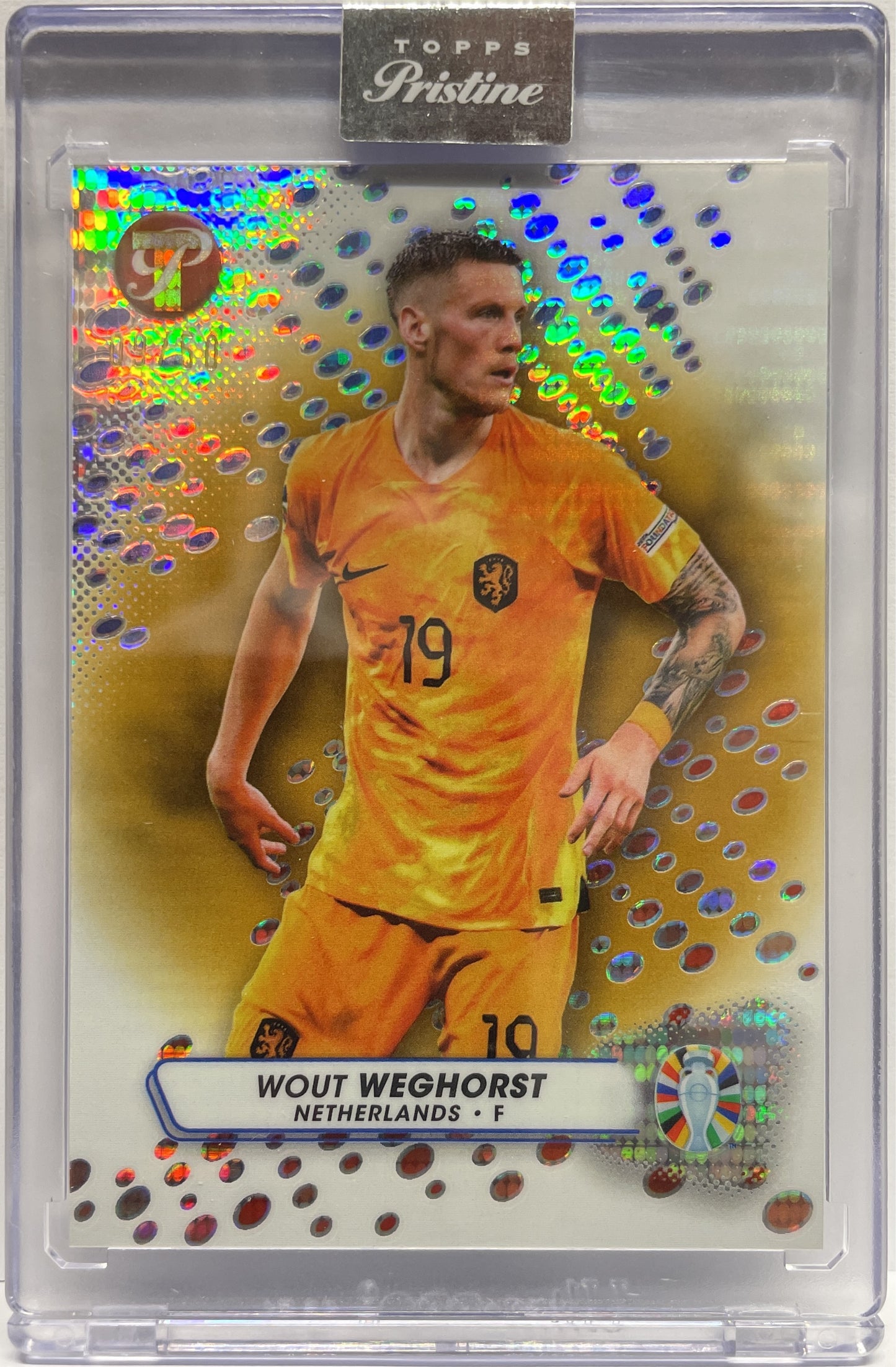 Wout Weghorst 9/50 Gold Topps Pristine Road To Euro 2024
