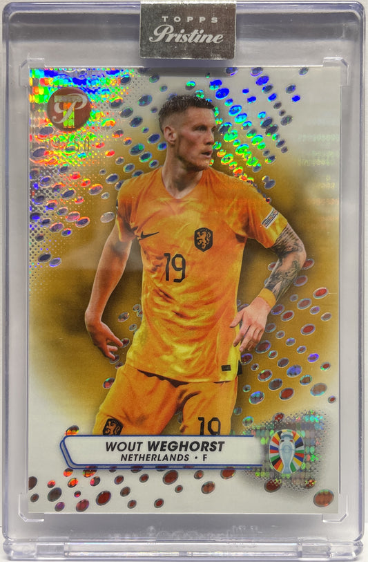 Wout Weghorst 9/50 Gold Topps Pristine Road To Euro 2024