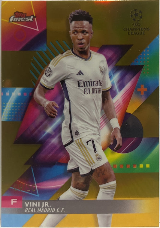 Vini Jr 9/50 Gold Topps Finest UCC 2023/24