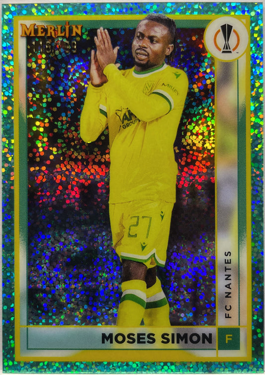 Moses Simon 116/199 Aqua Speckle Topps Chrome Merlin 2022/23