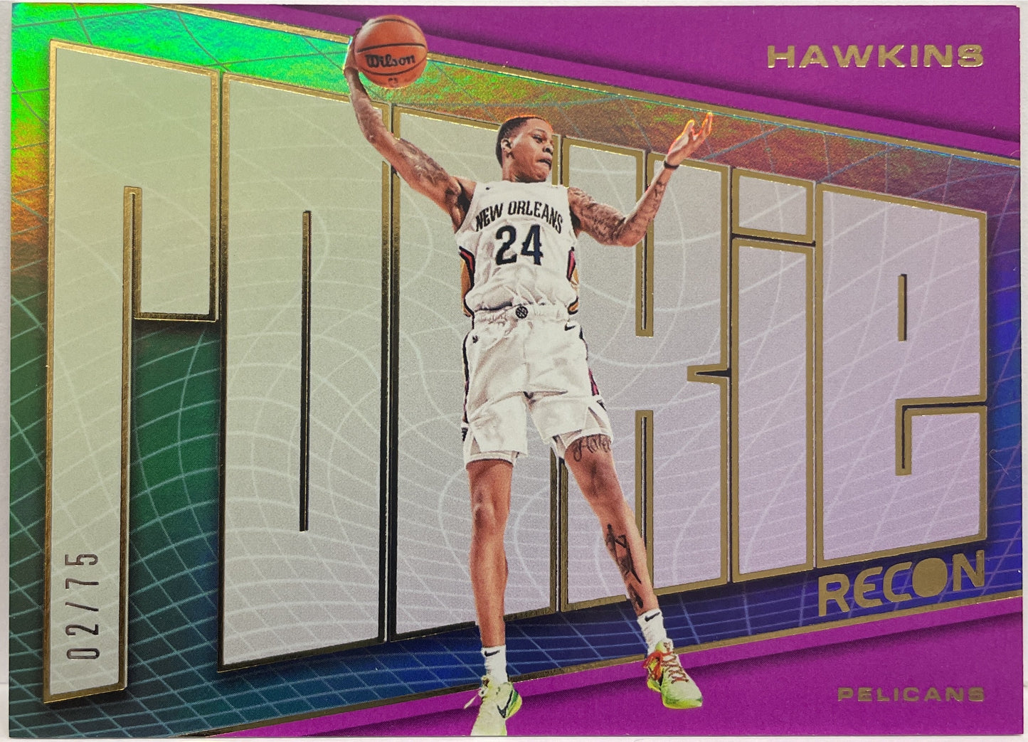 Jordan Hawkins 2/75 Rookie Recon Purple Recon Basketball NBA 2023/24