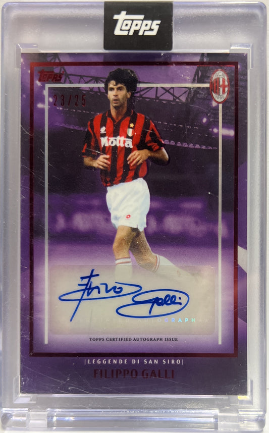 Filippo Galli 23/25 Autograph Leggende Di San Siro Topps AC Milan 125 Anniversary 2025