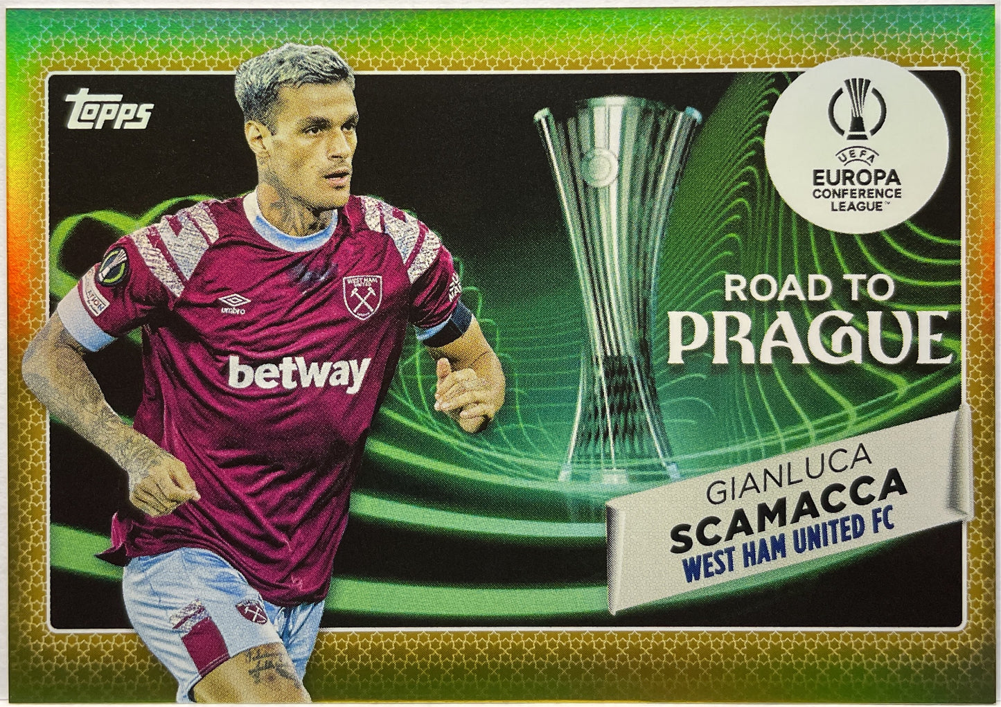 Gianluca Scamacca 44/50 Road To Prague Topps UCC 2022/23