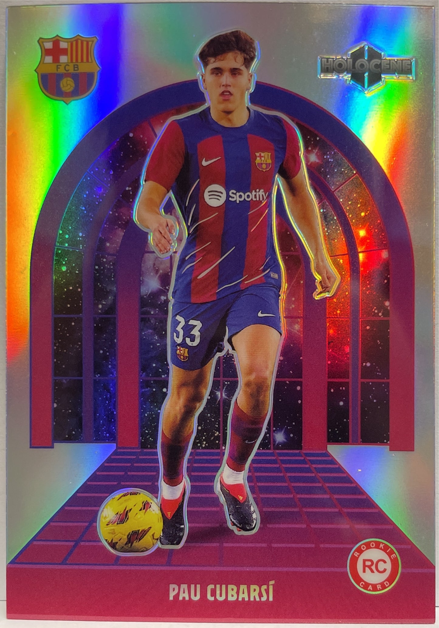 Pau Cubarsi 9/35 Rookie Space Tunnel Holocene Silver Daka Barcelona One & Two 2023/24