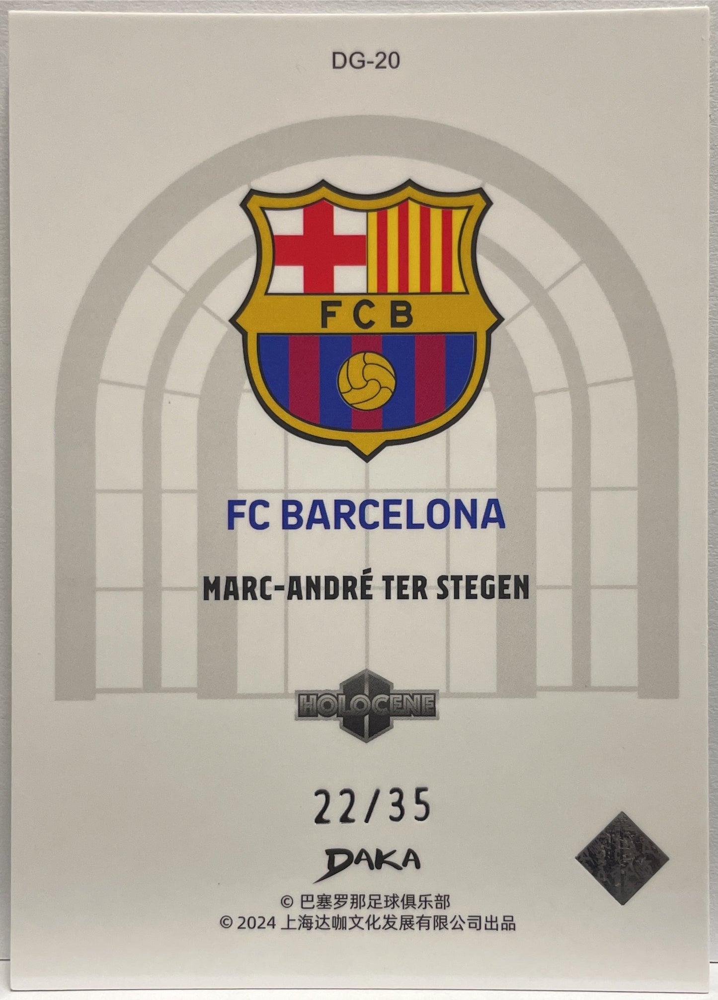 Marc Andre Ter Stegen 22/35 Space Tunnel Holocene Silver Daka Barcelona One & Two 2023/24