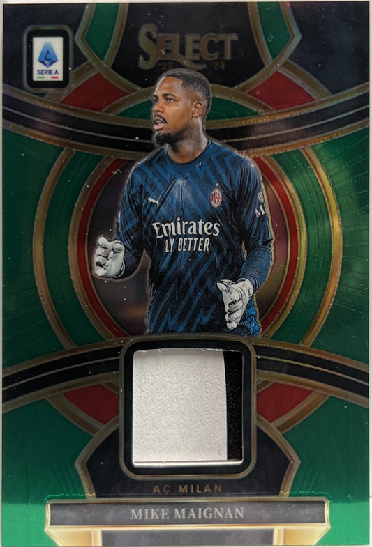 Mike Maignan 1/5 Patch Swatches Green Select Serie A 2023/24